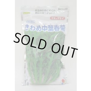 画像: [春菊]　摘みとりシュンギク　きわめ中葉春菊　1L　タキイ種苗