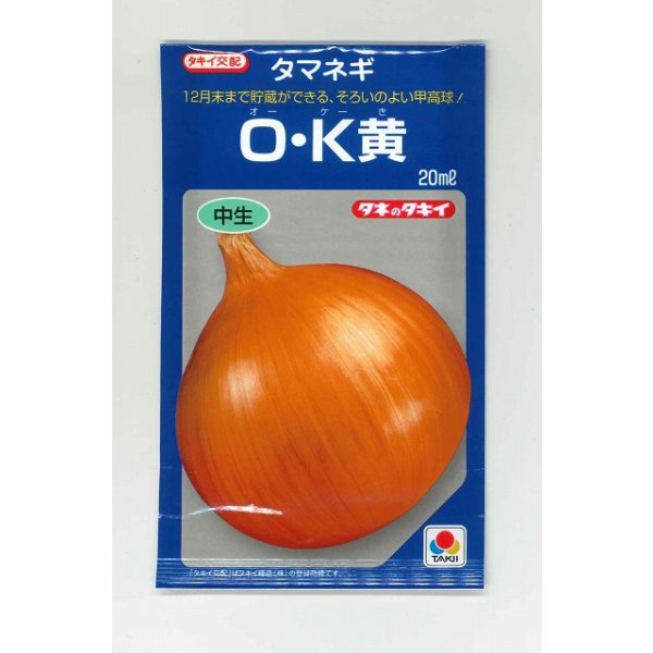 画像1: 送料無料　[たまねぎ]　O・K黄　20ml　タキイ種苗(株) (1)