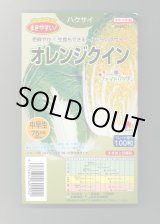 画像: [白菜] オレンジクイン ペレット種子 100粒 タキイ種苗(株)