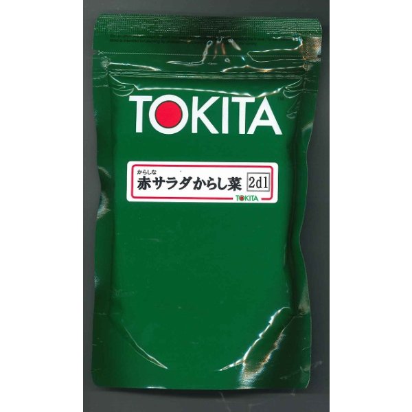 画像1: 送料無料　[葉物]　赤サラダからし菜　2ｄl　トキタ種苗(株) (1)