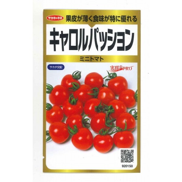 画像1: 送料無料　[トマト/ミニトマト]　キャロルパッション　40粒　(株)サカタのタネ　実咲PRO (1)