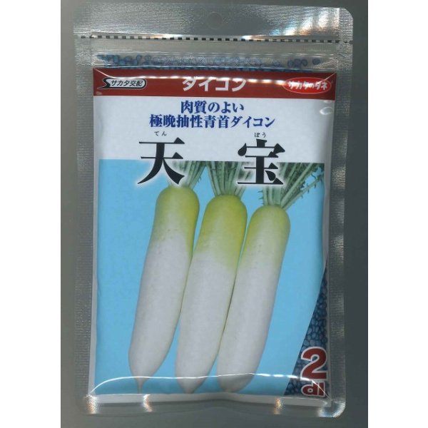 画像1: 送料無料 [大根] 天宝 2dl (株)サカタのタネ (1)