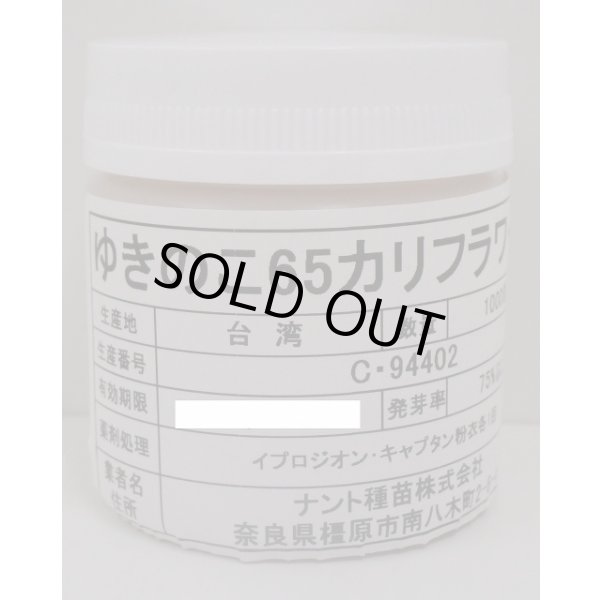 画像1: [カリフラワー]　ゆきのこ65　ペレット1000粒　ナント種苗(株) (1)