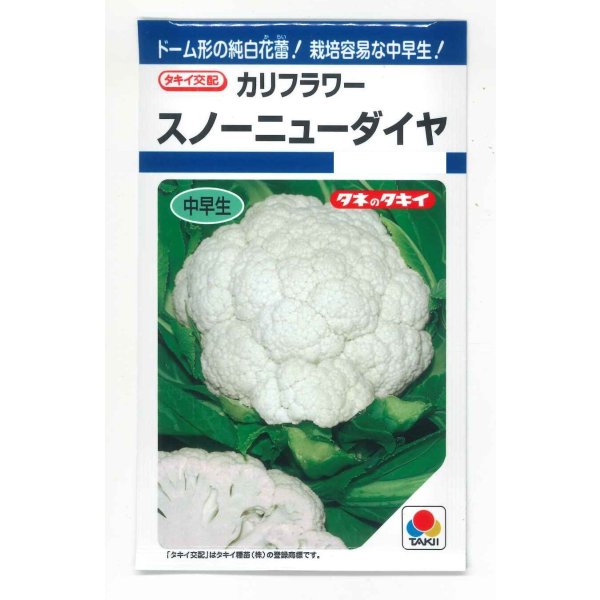 画像1: [カリフラワー] スノーニューダイヤ 1.2ml タキイ種苗(株) DF (1)