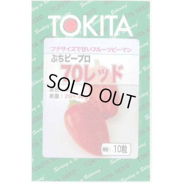 画像1: 送料無料　[ピーマン]　ぷちピープロ　レッド　10粒　トキタ種苗(株) (1)