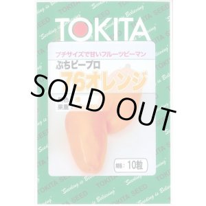 画像: 送料無料　[ピーマン]　ぷちピープロ　オレンジ　10粒　トキタ種苗(株)