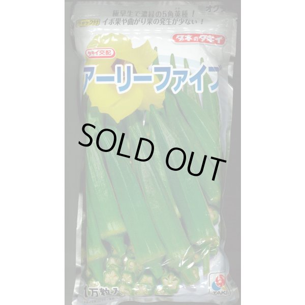 画像1: 送料無料　[オクラ]　アーリーファイブ　1万粒　タキイ種苗(株) (1)