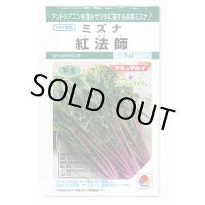 画像: 送料無料　[葉物]　水菜　紅法師　5ml　タキイ種苗(株)GF