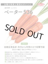 画像: 送料無料[人参]　ベーター536　ペレット1万粒　（株）サカタのタネ