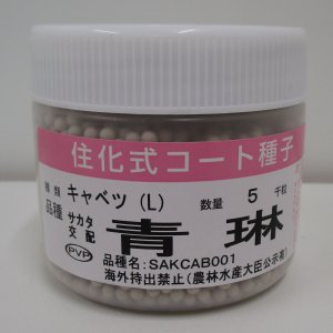 画像: 送料無料　[キャベツ]　青琳　ペレット5千粒　（株）サカタのタネ