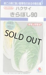 画像: 送料無料　[白菜]　きらぼし90　　タキイ種苗(株)DF