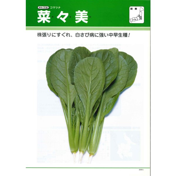 画像2: 送料無料 [小松菜] 菜々美 20ml タキイ種苗(株) (2)