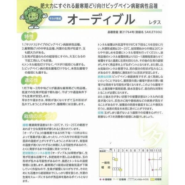 画像3: [レタス] オーディブル ペレット150粒 (株)サカタのタネ 実咲550 003172 (3)