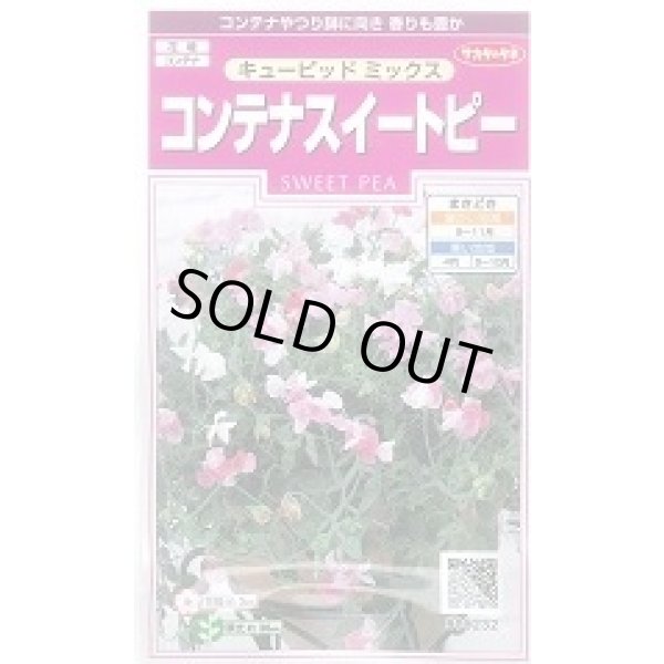 画像1: 送料無料　花の種　コンテナスイートピー　キューピッドミックス　約15粒　(株)サカタのタネ　実咲350（026115） (1)