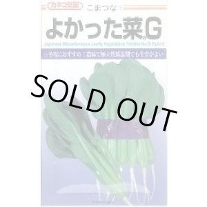 画像: 送料無料　[小松菜]　よかった菜Ｇ　20ml　カネコ種苗（株）