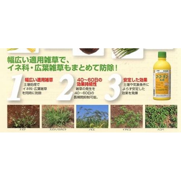 画像2: 農薬　除草剤　ゴーゴーサン乳剤 　 500ml (2)