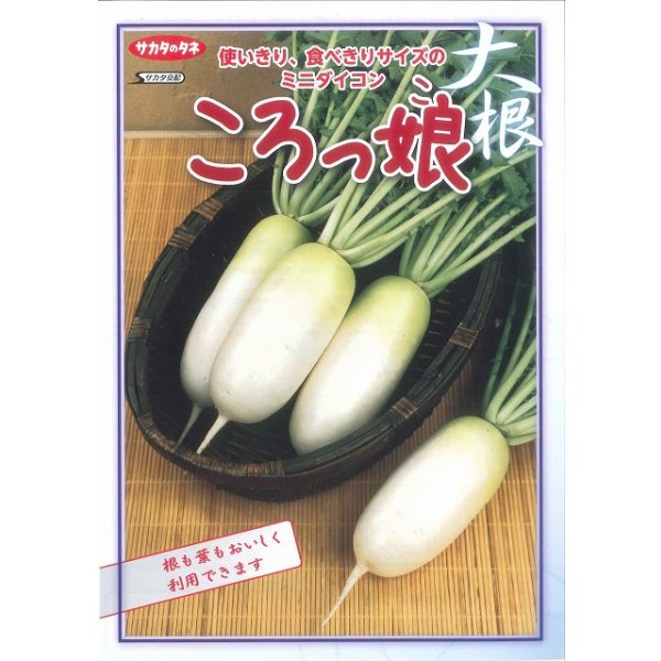 画像2: 送料無料　[大根]　ミニダイコン　ころっ娘　約150粒　(株)サカタのタネ　実咲450（003073） (2)