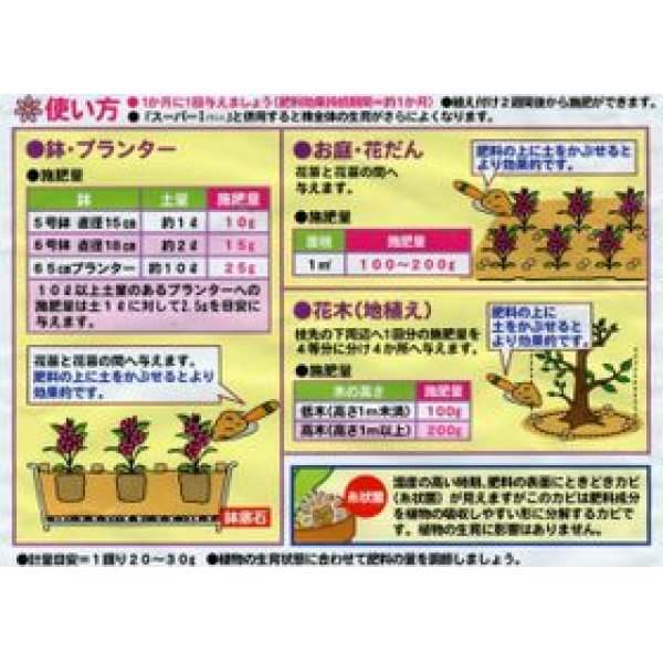 画像2: 肥料　花咲く肥料　500ｇ　東商 (2)