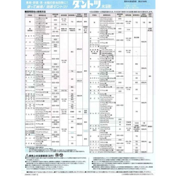 画像3: 農薬　殺虫剤　ダントツ水溶剤　125g (3)