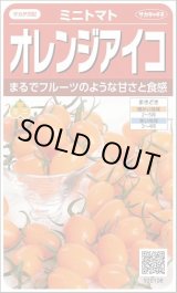 画像: 送料無料　[トマト/ミニトマト]　オレンジアイコ　13粒　(株)サカタのタネ　実咲550 （002827）